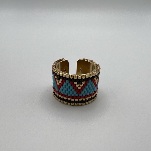 Stylish Miyuki Beaded Adjustable Rings - Boho Chic Statement Rings - Picture 14 of 14